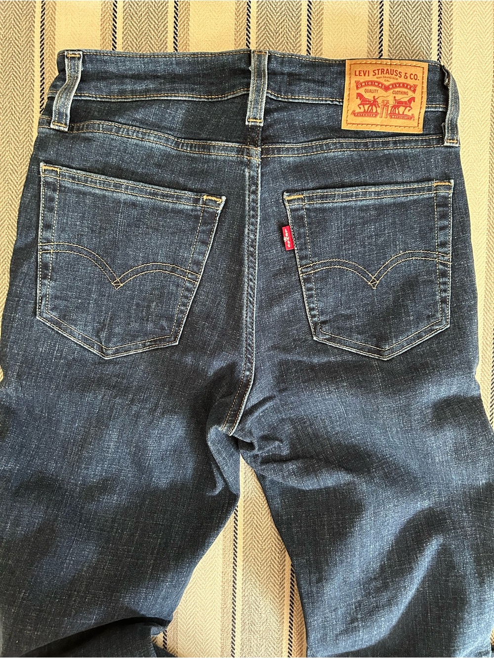 Levi's Dark Blue Denim Jeans - Classic Bootcut Style